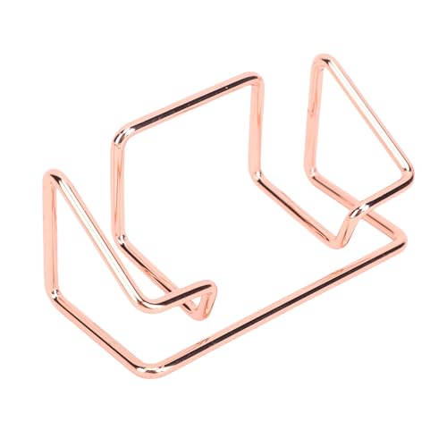 SENECESLI METAL -Visitenkartenhalterin, überaus Kapazitätsrückgangshalter 5PCS Drop Proof Slick Electroplated Finish Stylish for Office (Roségold) von SENECESLI