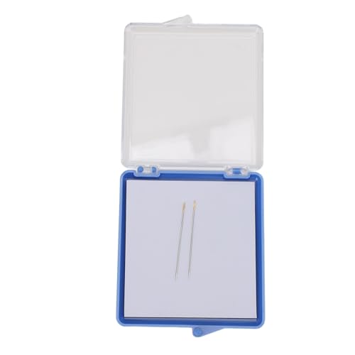 SENECESLI Magnetnadelkoffer, Nadelstift Organizer Vielseitiger Gebrauch Robuster Leichter Transparenter Abdeckung mit 2 Nadeln für Nähprojekte (BLUE) von SENECESLI