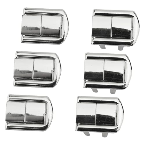 SENECESLI Verglüht Schnallenverschluss, 6 Set Stylish Zink Alloy Metal Belt Buckle Clamp/Holder Multifunktional Benutzerfreundlicher Installation Exquisite Arbeit für Hemden (Helles Silber) von SENECESLI