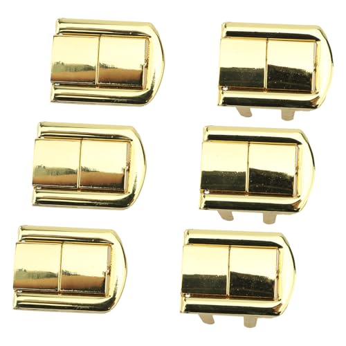SENECESLI Verglüht Schnallenverschluss, 6 Set Stylish Zink Alloy Metal Belt Buckle Clamp/Holder Multifunktional Benutzerfreundlicher Installation Exquisite Arbeit für Hemden (helles Gold) von SENECESLI