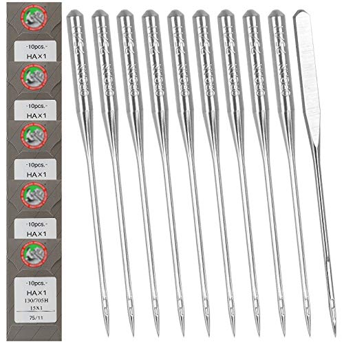 50 Stück Stickmaschinennadeln Größe 75/11, Haushaltsnähnadeln für Brother Nähmaschine 50 Stück Stickmaschinennadeln Größe 75/11, Haushaltsnähnadeln für Brother Nähmaschine von SENENQU