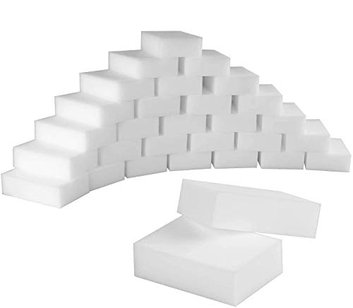 ShanQian Magischer Radiergummi-Reinigungsschwamm, Melamin-Schaum, magischer Schwamm, Radiergummi, Reinigungs-Pad für alle Oberflächen – geeignet für Badezimmer, Küche, Boden, Wandreiniger, 50 Stück von SENENQU