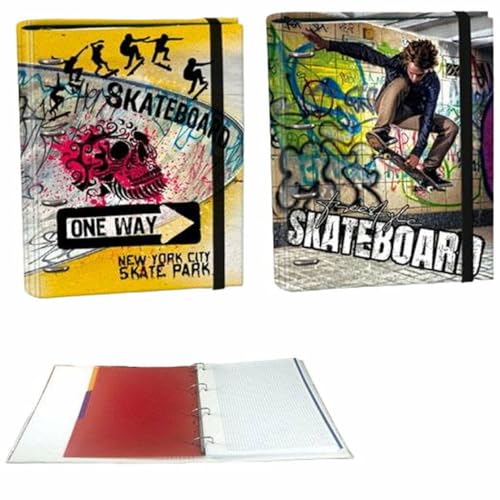 SENFORT Ringbuch Skateboard Mehrfarbig A4 von SENFORT
