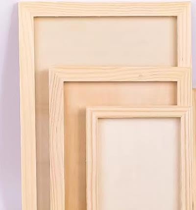 SENJEOK 8 Stück Holz-Malplatten, 25 x 30 cm, 2 cm tief, unlackierte Leinwandbretter für Kunst und Handwerk von SENJEOK