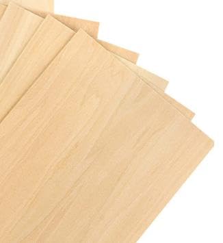 SENJEOK Lindenholzplatten, unlackierte quadratische Holzbretter, blanko Sperrholzplatten zum Gravieren, Holzbrennen, Basteln, Kunstprojekte, 80 Stück, 10 x 10 x 0,2 cm von SENJEOK