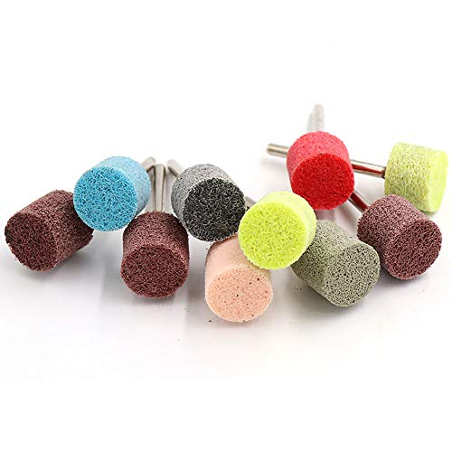 Schleifscheiben-Polierscheiben, 14 mm, Scheuerschwamm für Dremel, zufällige Farbe, 10 Stück Schleifscheiben-Polierscheiben, 14 mm, Scheuerschwamm für Dremel, zufällige Farbe, 10 Stück von SENRISE