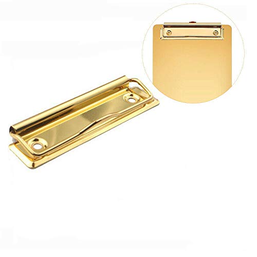 Klemmbrett-Clips, hängende Lochklemme, montierbare Metallbrett-Clip für Klemmbrett und Wand, gold Klemmbrett-Clips, hängende Lochklemme, montierbare Metallbrett-Clip für Klemmbrett und Wand, gold von SENRISE