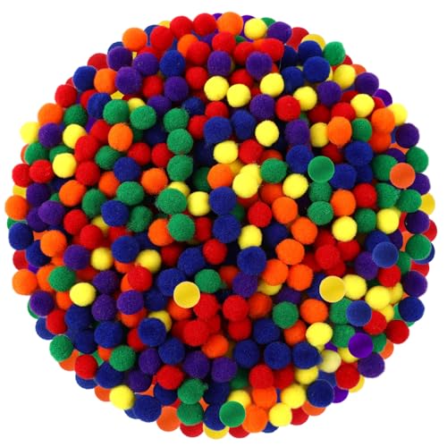 SEPGLITTER 1000 Stück Bunte Pompons zum Basteln, Filzkugeln Regenbogen Pride Mini Pompons Pompoms zum Basteln Plüsch Bälle zum DIY kreatives Basteln Pride Day Monatsparaden Dekorieren SEPGLITTER 1000 Stück Bunte Pompons zum Basteln, Filzkugeln Regenbogen Pride Mini Pompons Pompoms zum Basteln Plüsch Bälle zum DIY kreatives Basteln Pride Day Monatsparaden Dekorieren von SEPGLITTER