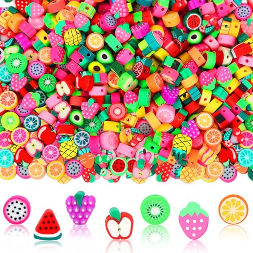 SEPGLITTER Obst Perlen Zum Auffädeln, 300 Stück Gemischte Polymer Clay Beads Früchten Bastelperlen für die Schmuckherstellung DIY-Armbänder Halsketten Zubehör Basteln Partyzubehör SEPGLITTER Obst Perlen Zum Auffädeln, 300 Stück Gemischte Polymer Clay Beads Früchten Bastelperlen für die Schmuckherstellung DIY-Armbänder Halsketten Zubehör Basteln Partyzubehör von SEPGLITTER