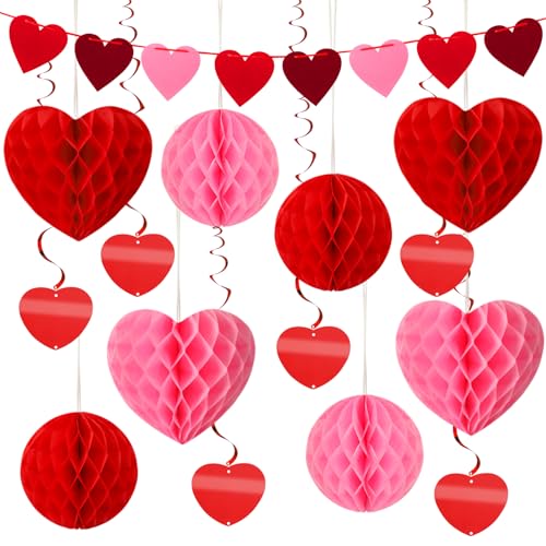 SEPGLITTER Valentinstag Deko, 15 Stück Herz Deko Wabenbälle Deko Heiratsantrag Deko Rote Rosa Herz Deko für Valentinstag Muttertag Heiratsantrag Verlobung Jahrestag SEPGLITTER Valentinstag Deko, 15 Stück Herz Deko Wabenbälle Deko Heiratsantrag Deko Rote Rosa Herz Deko für Valentinstag Muttertag Heiratsantrag Verlobung Jahrestag von SEPGLITTER