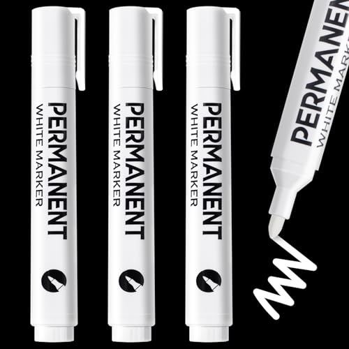 Lackstift Weiß, 3-Stück 2,0 mm Fadenbreite Acrylstifte weiß Wasserfest und Schnell Trocknender Permanent Marker Weiß für Steine, Glas, Felsmalerei, Keramik,Holz, Stoff, Leinwand, Metall, Reifenstift Lackstift Weiß, 3-Stück 2,0 mm Fadenbreite Acrylstifte weiß Wasserfest und Schnell Trocknender Permanent Marker Weiß für Steine, Glas, Felsmalerei, Keramik,Holz, Stoff, Leinwand, Metall, Reifenstift von SEPVEL