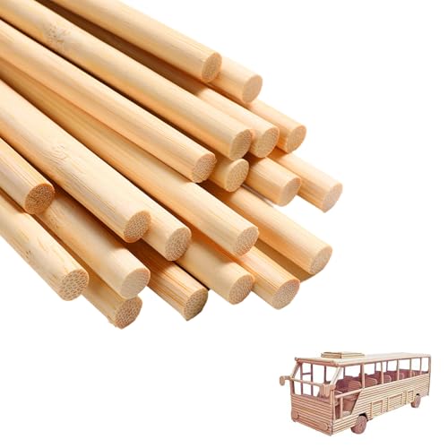 Holzstäbe aus Natur-Bambus – 30 Stück DIY Bastelstäbe – 20 cm lang, Ø 10 mm – Für kreative Projekte, Dekorationen und Modellbau – Robuste und umweltfreundliche Bastelmaterialien Holzstäbe aus Natur-Bambus – 30 Stück DIY Bastelstäbe – 20 cm lang, Ø 10 mm – Für kreative Projekte, Dekorationen und Modellbau – Robuste und umweltfreundliche Bastelmaterialien von SEPWGUMD