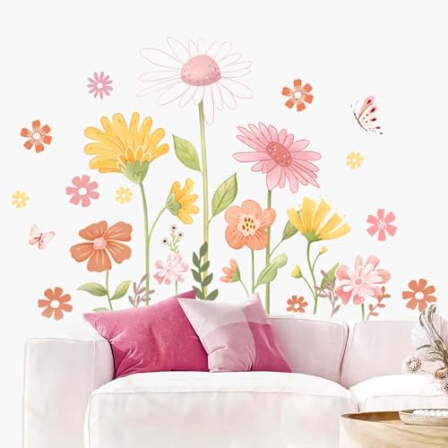 SEPWGUMD Wandtattoo Blumen Boho, Zauberhafte Wandtattoos - Großes Blumen und Schmetterling Wandsticker, Perfekt für zimmer Mädchen und Schlafzimmer, Hochwertige Wandaufkleber und Wall Art SEPWGUMD Wandtattoo Blumen Boho, Zauberhafte Wandtattoos - Großes Blumen und Schmetterling Wandsticker, Perfekt für zimmer Mädchen und Schlafzimmer, Hochwertige Wandaufkleber und Wall Art von SEPWGUMD