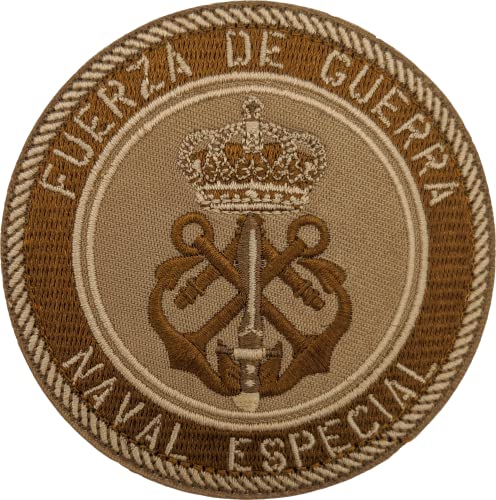 Gestickter Aufnäher der FGNE. Spezielle Marinekriegsstreitkräfte, grüne Barett der spanischen Marine. Spanische Streitkräfte. von SERMILITAR