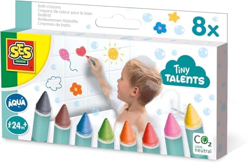 SES Creative | Baby Badestifte | 8 kräftige Farben | Kinder Badewannen-Zeichen | Kreatives Badespiel | Waschbare Badekreide | Leicht zu reinigen | Geschenkidee Baby 2 Jahre SES Creative | Baby Badestifte | 8 kräftige Farben | Kinder Badewannen-Zeichen | Kreatives Badespiel | Waschbare Badekreide | Leicht zu reinigen | Geschenkidee Baby 2 Jahre von SES Creative
