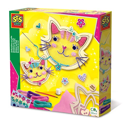 SES Creative 14135 Katze Sticken auf Tüll, Rosa SES Creative 14135 Katze Sticken auf Tüll, Rosa von SES Creative