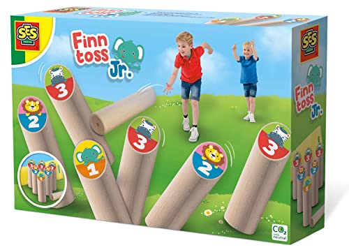 SES Creative 02296 Animal Finntoss Jr. -Finnisches Wurfspiel Junior, Diverse Farben, ys/m von SES Creative