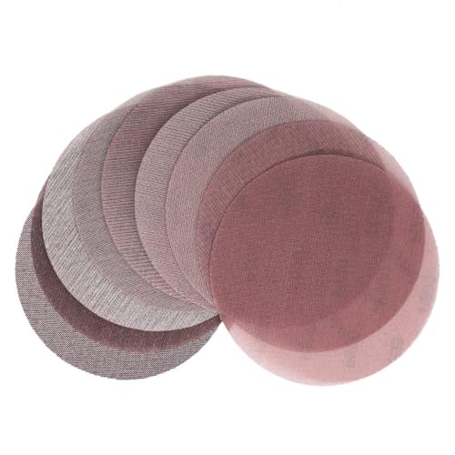 15 Stück 7 Zoll 175 mm Mesh-Schleifscheiben, staubfrei, Anti-Blocking-Trocken-Klett-Schleifpapier, Körnung 80 bis 800, 15 Stück P600, 7 Zoll/175 mm von SETNGB
