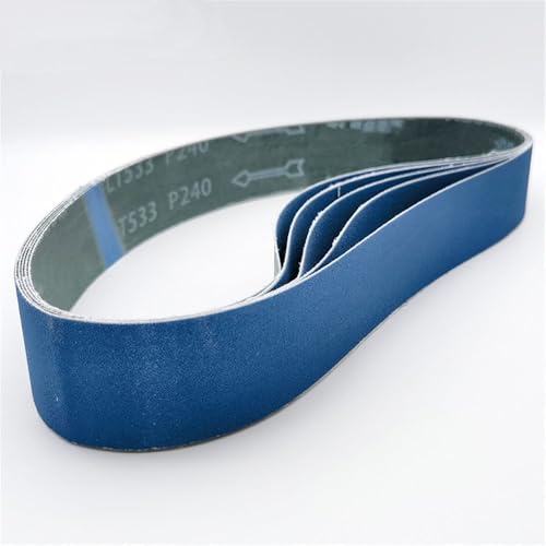 5 Stück 610 x 100 mm Schleifband, Körnung 40/60/80/100/120, Zirkonia-Metall-Schleifpapierband zum Schärfen von Tischschleifmessern, Schleifen und Polieren von Metall, 5 Stück P60, 610 x 100 mm 5 Stück 610 x 100 mm Schleifband, Körnung 40/60/80/100/120, Zirkonia-Metall-Schleifpapierband zum Schärfen von Tischschleifmessern, Schleifen und Polieren von Metall, 5 Stück P60, 610 x 100 mm von SETNGB