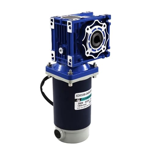 12 V 24 V hohes Drehmoment vorwärts und rückwärts RV30 2200 U/min, Geschwindigkeitsregelmotor 200 W Schneckengetriebe-Gleichstromgetriebemotor(24V,140RPM) von SEVEQIS
