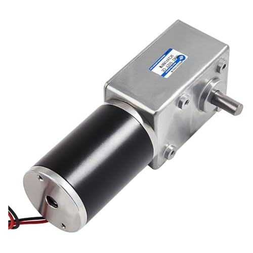 5882-50ZY Schneckengetriebe-Gleichstrom-Untersetzungsmotor, Getriebemotor, hohes Drehmoment, niedrige Geschwindigkeit, Geschwindigkeitsregelmotor, Gleichstrom, 12 V, Wellendurchmesser 10 mm(1.5RPM) von SEVEQIS