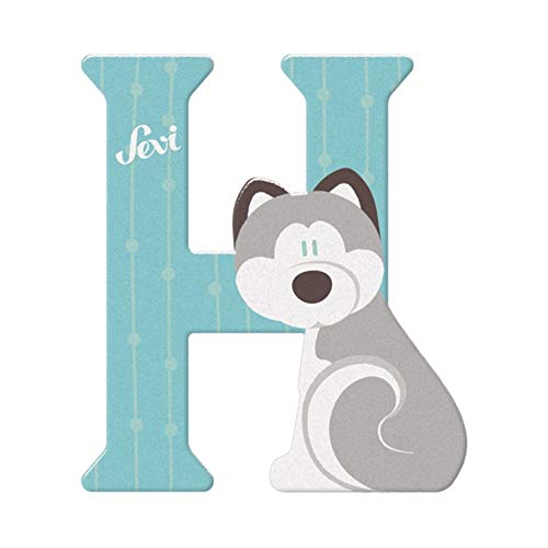 Sevi 83008 Tier Holzbuchstaben H Husky ca. 10 cm, Türbuchstaben für Kinderzimmer, ABC Lernspielzeug aus Holz, pädagogisches Spielzeug für Kinder ab 3 Jahren, Buchstabe Tiere, Blau Sevi 83008 Tier Holzbuchstaben H Husky ca. 10 cm, Türbuchstaben für Kinderzimmer, ABC Lernspielzeug aus Holz, pädagogisches Spielzeug für Kinder ab 3 Jahren, Buchstabe Tiere, Blau von Sevi