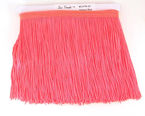 SEW TRENDS Fransenfaden, 4,5 m, 30,5 cm lang, Fransengarn, Quaste, Borte zum Basteln, Nähen und Dekorieren, Neon-Fuchsia, Lachsrosa SEW TRENDS Fransenfaden, 4,5 m, 30,5 cm lang, Fransengarn, Quaste, Borte zum Basteln, Nähen und Dekorieren, Neon-Fuchsia, Lachsrosa von SEW TRENDS
