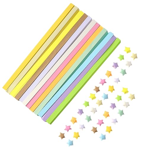 12St Weihnachts-Origami-Papier Stern-Origami-Papierstreifen Stern-Origami-Streifen Origami-Papier basteln Sternstreifen basteln Oragami-Papier Hinweis Glücklich Sternenpapier Kind von SEWACC
