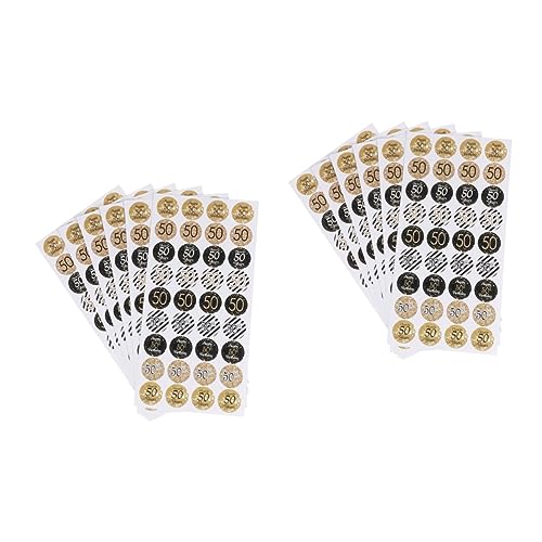864 Stk Geburtstagsaufkleber Etiketten Für Geburtstagsgeschenke Tag-aufkleber Aufkleber Zum 50. Geburtstag Für Männer Süßigkeiten-aufkleber Zum Geburtstagsgeschenk Party SEWACC 864 Stk Geburtstagsaufkleber Etiketten Für Geburtstagsgeschenke Tag-aufkleber Aufkleber Zum 50. Geburtstag Für Männer Süßigkeiten-aufkleber Zum Geburtstagsgeschenk Party SEWACC von SEWACC