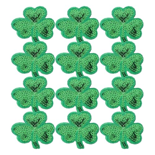 Patches mit Kleeblatt- Stickerei Zum Aufbügeln für Kleidung Jeans Taschen Leicht 12 Stück Patches mit Kleeblatt- Stickerei Zum Aufbügeln für Kleidung Jeans Taschen Leicht 12 Stück von SEWACC