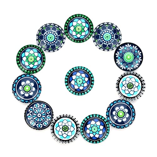 SEWACC 1 20 Stück Glasblumenfleck Herstellung Schmuck Bausätze Bricolage Hallo Blue von SEWACC