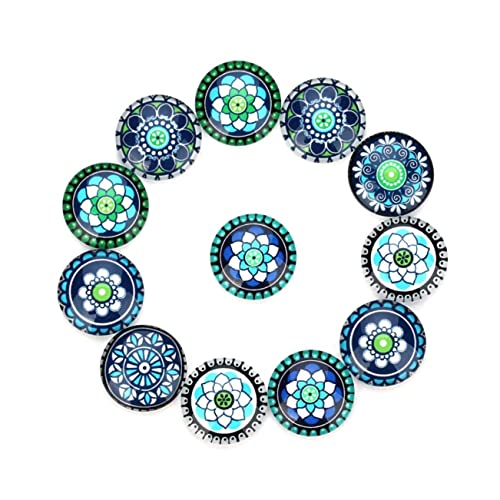 SEWACC 1 20 Stück Glasblumenfleck Schmuckzubehör Herstellung Reize Blumen- Schmuckmaterial Diy Schmuck Blue von SEWACC