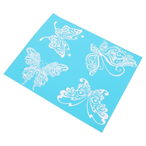 SEWACC 1 Blatt Selbstklebende Schablone für Siebdruck Wiederverwendbare Schmetterlings Schablone DIY Projekte Textilmalerei und Kreative Dekoration SEWACC 1 Blatt Selbstklebende Schablone für Siebdruck Wiederverwendbare Schmetterlings Schablone DIY Projekte Textilmalerei und Kreative Dekoration von SEWACC