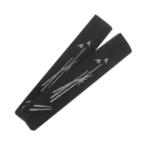 SEWACC 1 Paar Kalligrafie-lineal Aus Stein Briefbeschwerer Dekorativ Papiergewichte Schwer Briefbeschwerer Für Schreibtischfrauen Buchgewicht Schwere Briefbeschwerer Black von SEWACC