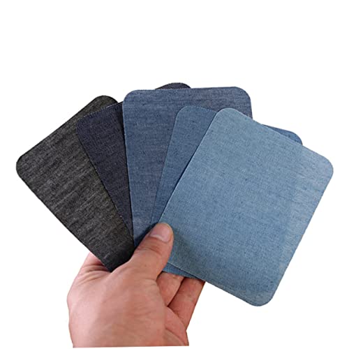 SEWACC 1 Paar Quadratischer Denim-patch Flicken Für Hosen Flicken Für Kleidung Knieflicken Für Jeans Flicken Aufbügeln Black von SEWACC