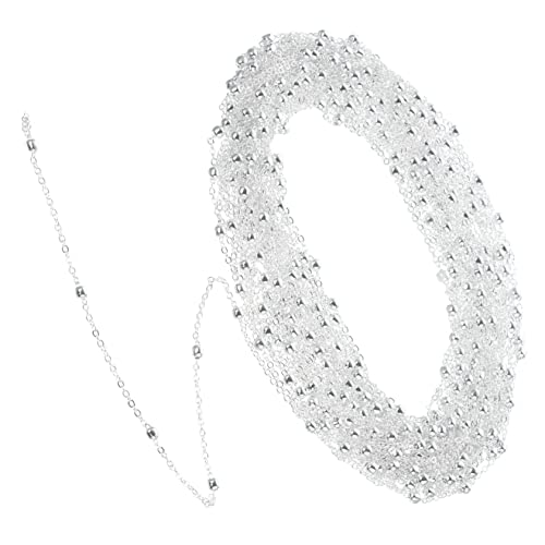 SEWACC 1 Rolle DIY Kette für Schmuckherstellung Silberne Gliederkette für Armbänder und Modeaccessoires für Kreative Bastelprojekte von SEWACC