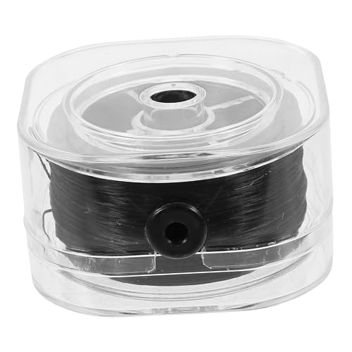 SEWACC 1 Rolle Elastische Schnur für Schmuckherstellung Schwarzes Gummiband DIY Armbänder Hautfreundliche Perlenkette Vielseitig Einsetzbar für und Fußkettchen von SEWACC