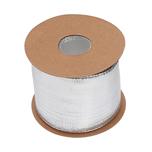 SEWACC 1 Rolle Festliches Geschenkband Silber Glitzerndes Dekoband für Diy Geschenkverpackung und Blumenschmuck Langlebig und Vielseitig Einsetzbar für Feiern und Kreative Projekte SEWACC 1 Rolle Festliches Geschenkband Silber Glitzerndes Dekoband für Diy Geschenkverpackung und Blumenschmuck Langlebig und Vielseitig Einsetzbar für Feiern und Kreative Projekte von SEWACC