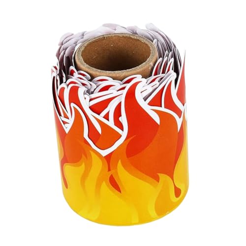 SEWACC 1 Rolle Flammen Bulletin Board Bordüre Dekorativer Aufkleber für Tafel und Pinnwand Langlebig für und Zuhause Stilvolle Wanddekoration SEWACC 1 Rolle Flammen Bulletin Board Bordüre Dekorativer Aufkleber für Tafel und Pinnwand Langlebig für und Zuhause Stilvolle Wanddekoration von SEWACC