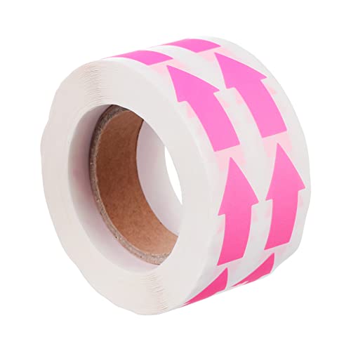 SEWACC 1 Rolle Fluoreszierender -aufkleber Trendige Aufkleber Etiketten Aufkleber Leuchtende Aufkleber Dekorative Aufkleber Richtungsaufkleber Neon Rosa Fluoreszierendes Papier von SEWACC