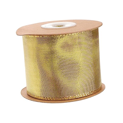 SEWACC 1 Rolle Helle Metallic Goldschleife Geschenkband für Dekoration Hochzeiten Geburtstage und Feiertage für Kreative Verpackungen und Diy Projekte SEWACC 1 Rolle Helle Metallic Goldschleife Geschenkband für Dekoration Hochzeiten Geburtstage und Feiertage für Kreative Verpackungen und Diy Projekte von SEWACC