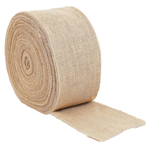 SEWACC 1 Rolle Jute Geschenkband Dekoratives Naturmaterial für Hochzeiten Partys und DIY Hochwertiges Reißfestes Tischband für Festliche Anlässe und Bastelprojekte von SEWACC