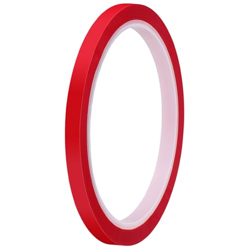 SEWACC 1 Rolle Klebeband für Autos Glitter Tape Rot Polyester Dekorative Klebefolie für Motorräder Boote und Bastelarbeiten Langlebig Markierungsfrei Auffälliges Design von SEWACC