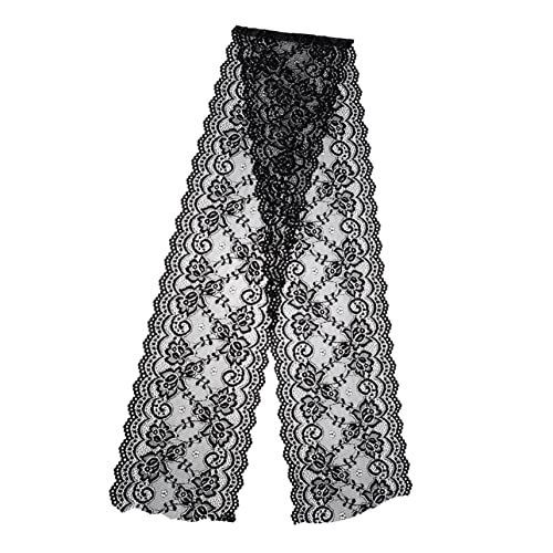 SEWACC 1 Rolle Spitze Blumen- Dünn Schnürsenkel Breit Zutaten Für Kleidung Zierleiste Zum Nähen Hochzeitsband Zierleisten Nähen Diy Bastelbedarf Besticktes Zierband Nylon Black SEWACC 1 Rolle Spitze Blumen- Dünn Schnürsenkel Breit Zutaten Für Kleidung Zierleiste Zum Nähen Hochzeitsband Zierleisten Nähen Diy Bastelbedarf Besticktes Zierband Nylon Black von SEWACC