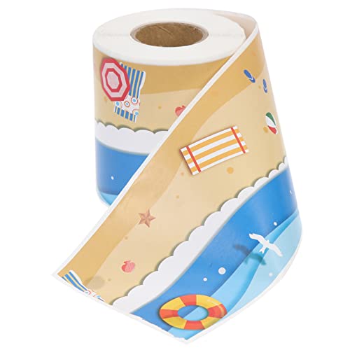 SEWACC 1 Rolle Strandmotiv Border Sticker für Klassenzimmer Roll für Pinnwände Tafeln und Dekoration Sommer Beach Design für Kreative Raumgestaltung und Partys SEWACC 1 Rolle Strandmotiv Border Sticker für Klassenzimmer Roll für Pinnwände Tafeln und Dekoration Sommer Beach Design für Kreative Raumgestaltung und Partys von SEWACC