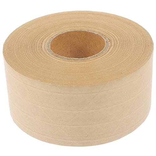 SEWACC 1 Rolle Wasseraktivierte Verpackungsklebeband aus Kraftpapier Stark Haftend Multifunktionales Klebeband für Umzug Versand und Bastelarbeiten von SEWACC
