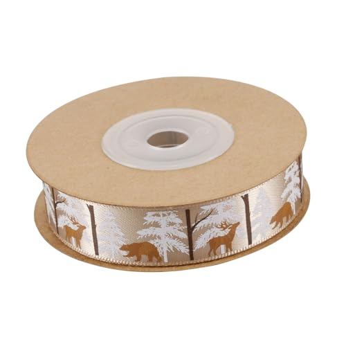 SEWACC 1 Rolle Weihnachtsband mit Tiermotiven DIY Verpackungsband für Weihnachten Dekoratives Geschenkband für Partys und Festlichkeiten von SEWACC