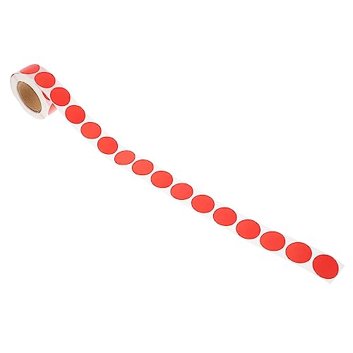 SEWACC 1 Rolle runde farbige Abziehbilder Tag-Aufkleber Papier Etiketten mit runden Punkten Kreis vorratsetiketten inventaretiketten sticker Tag -Aufkleber ablösbare Dots-Etiketten rot SEWACC 1 Rolle runde farbige Abziehbilder Tag-Aufkleber Papier Etiketten mit runden Punkten Kreis vorratsetiketten inventaretiketten sticker Tag -Aufkleber ablösbare Dots-Etiketten rot von SEWACC