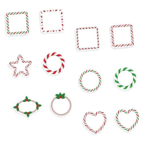 SEWACC 1 Sätze Weihnachtliche Klebezettel Süße Candy Memo Pads für Kreative Notizen Selbstklebend für Büro Schule Scrapbooking und Festliche Anlässe von SEWACC