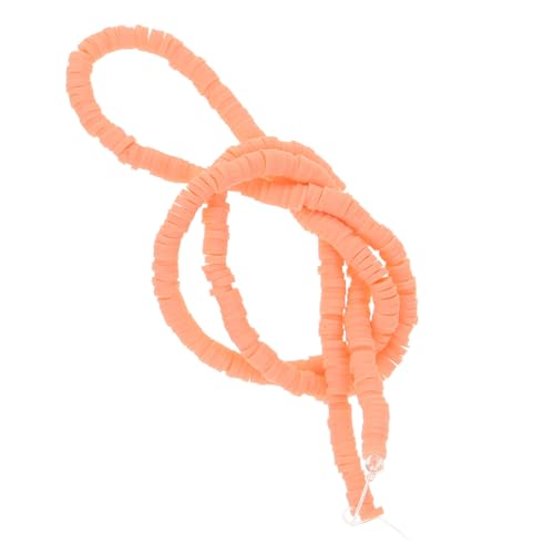 SEWACC 1 Saite Bunte Polymer Clay Perlen DIY Spacer Perlen für Armbänder und Schmuckherstellung Vielseitige Bastelmaterialien für Kreative Projekte Orange Mehrgrößen von SEWACC